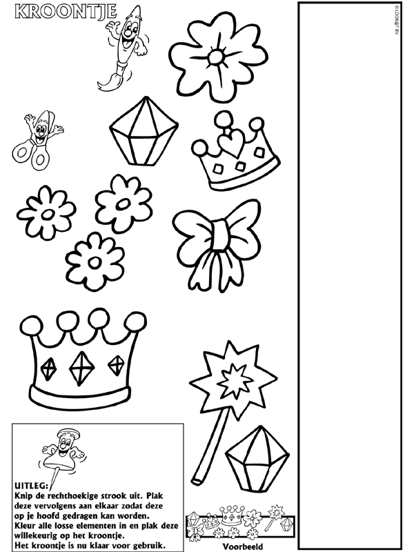 Sprookjes Kroontje - Knutselpagina.nl knutselen, knutselen en nog eens knutselen.